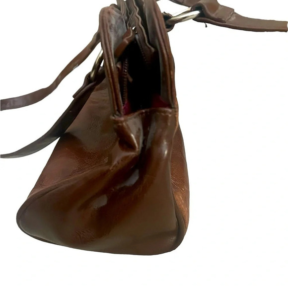 Arnold Churgin vintage brown bigger buckles purse in  excellent condition - Picture 5 of 11